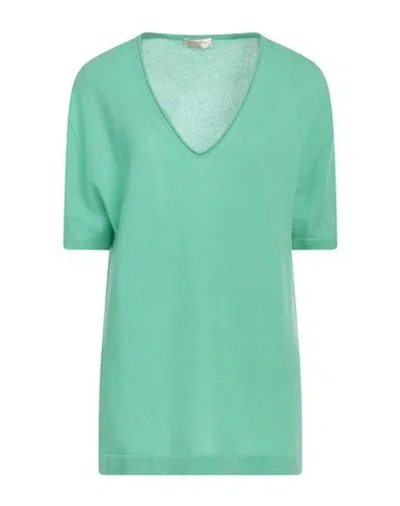 Lana D'oro Woman Sweater Green Size Xxl Cashmere