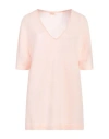 Lana D'oro Woman Sweater Light Pink Size Xxl Cashmere In Pink
