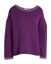 Lana D'oro Woman Sweater Purple Size S Cashmere
