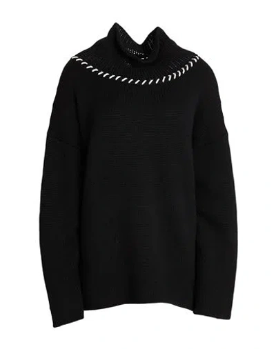 Lana D'oro Woman Turtleneck Black Size Xl Cashmere