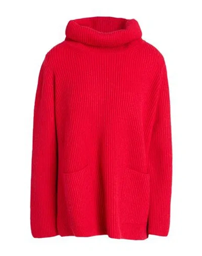 Lana D'oro Woman Turtleneck Red Size Xxl Cashmere