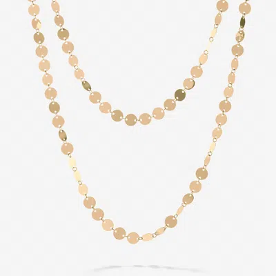 Lana Double Strand Disc Layering Necklace 14k In Transparent