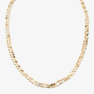 Lana Double Strand Petite Nude Choker Necklace 14k In Transparent