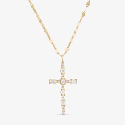 Lana Elevated Diamond Everyday Cross Necklace 14k In Neutral