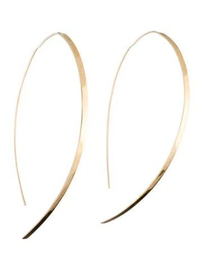 Pre-owned Lana Elite Narrow Upside Down Hoop Earrings In Multi