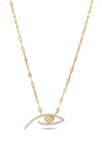 Lana Evil Eye Pendant Necklace In Gold