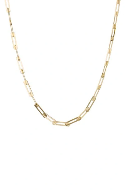 Lana Flat Chain Necklace In Gray