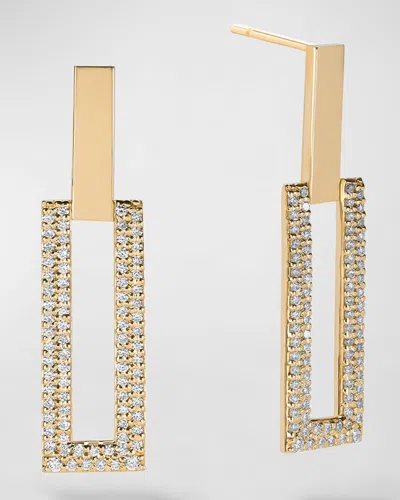 Lana Flawless Open Tag Earrings In Gold