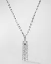 Lana Flawless Skinny Verticle Tag Pendant Necklace In White