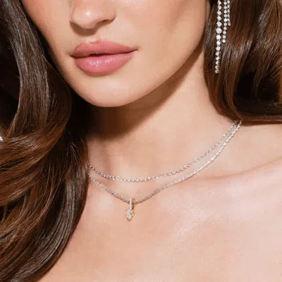 Lana Floating Diamond Necklace 14k In Gold