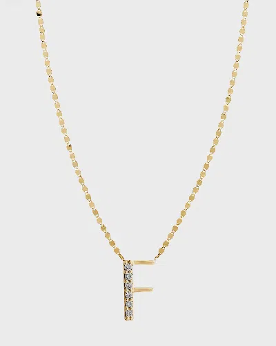 Lana Get Personal Initial Pendant Necklace With Diamonds In Gold