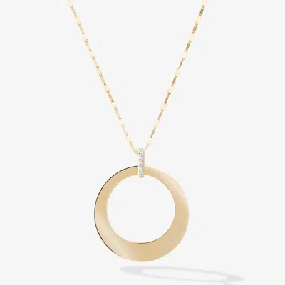Lana Gold Circle Diamond Bail Pendant Necklace 14k In White