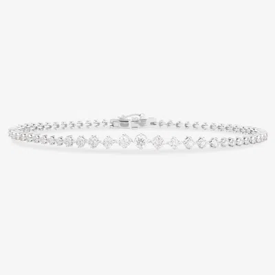 Lana Graduating Diamond Tennis Bracelet In Silver