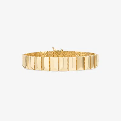 Lana Grooved Flash Tile Bracelet 14k In Gold