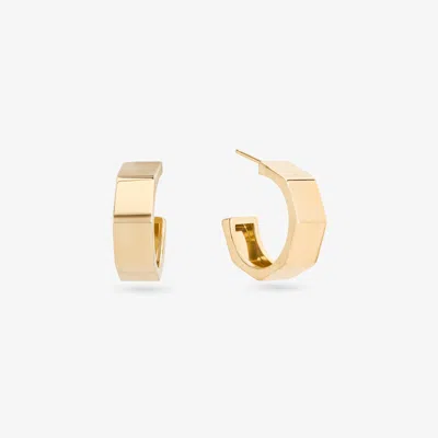 Lana Hollow Rock Hoops 14k In Gold