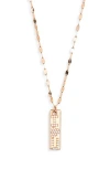 Lana 'i Heart U' 14k Rose Gold Diamond Tag Pendant Necklace In Gold