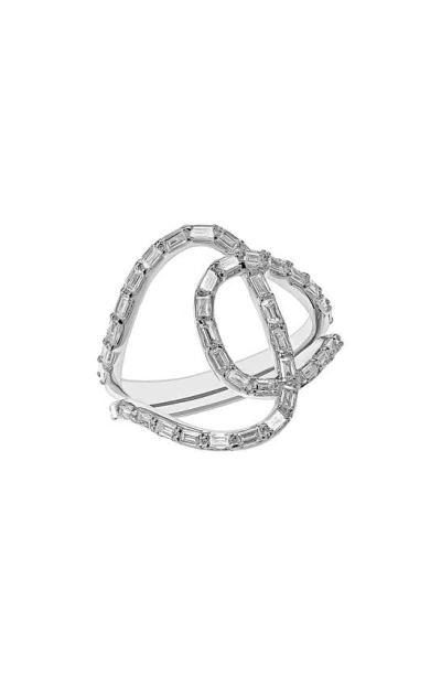 Lana Illuminating Baguette Ring In White Gold