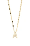 Lana Initial Pendant Necklace In Yellow Gold A