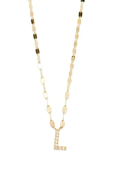 Lana Initial Pendant Necklace In Gold