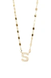 Lana Initial Pendant Necklace In Yellow Gold S