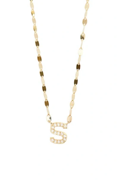 Lana Initial Pendant Necklace In Yellow Gold S