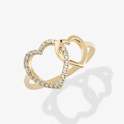 Lana Interlocking Diamond Heart Ring 14k In Gold