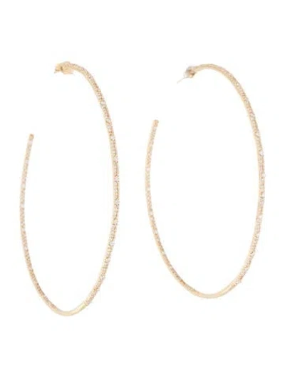 Pre-owned Lana 14k 1.44ctw Diamond Cluster Hoop Earrings In Multi