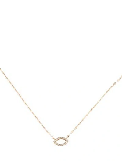 Pre-owned Lana Jewelry 14k Diamond Pendant Necklace, 18" In Multicolor