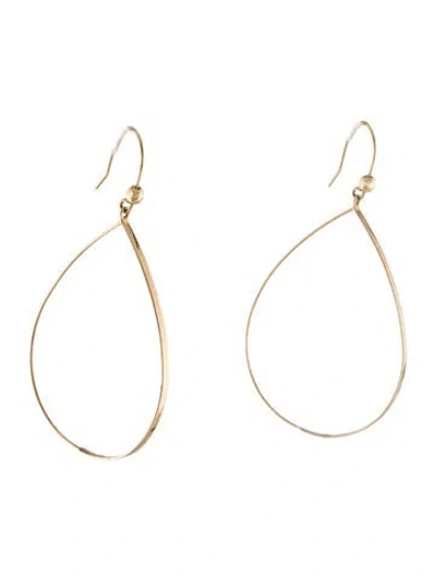 Pre-owned Lana 14k Flat Teardrop Earrings In Multi