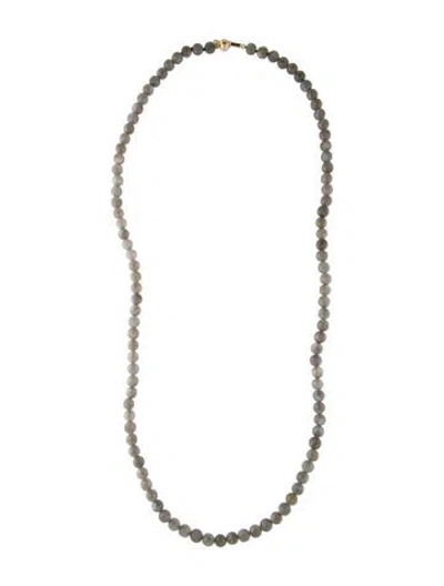 Pre-owned Lana 14k Labradorite Bead Strand Necklace, 32.5" In Multi
