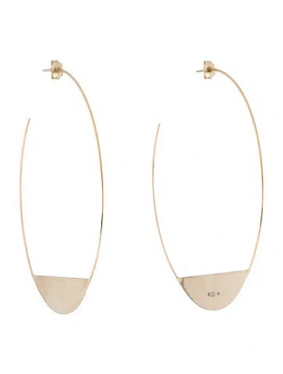 Pre-owned Lana 14k Large Eclipse Hoop Earrings In Multi
