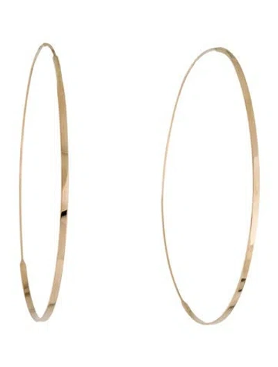 Pre-owned Lana 14k Large Flat Magic Hoop Earrings In Multi