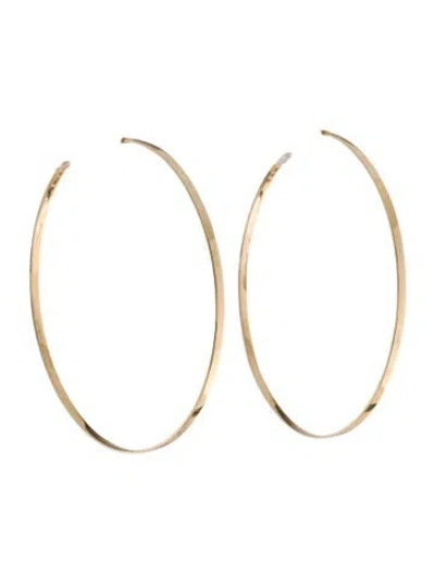 Pre-owned Lana 14k Large Sunrise Hoop Earrings In Multi