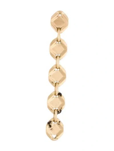 Pre-owned Lana 14k Linear Chain Drop Single Earring In Multi