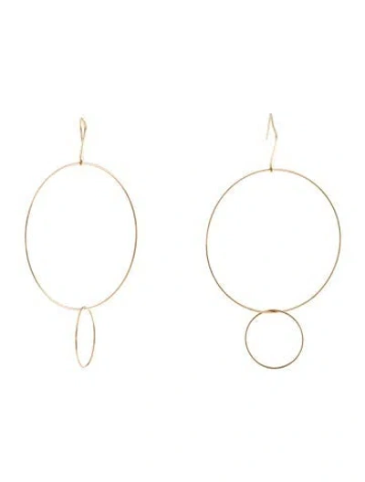 Pre-owned Lana 14k Mega Hoop Earrings In Multi