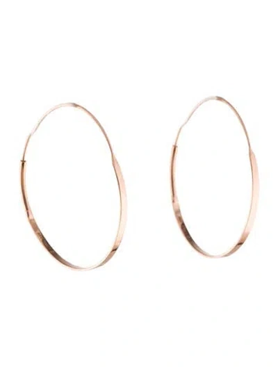 Pre-owned Lana 14k Small Flat Magic Hoops In Multi
