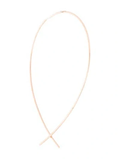 Pre-owned Lana 14k Small Upside Down Hoop In Multi