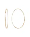 Lana Jewelry 14k White Gold Magic Flat Medium Hoop Earrings