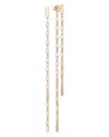 Lana Jewelry 14k Yellow Gold Blake Chain Front To Back Earrings In Gold