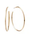 Lana Jewelry 14k Yellow Gold Narrow Royale Large Hoop Earrings In Gold