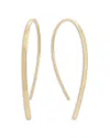 Lana Jewelry 14k Yellow Gold Polished Flat Threader Earrings In Gold