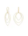 Lana Jewelry 14k Yellow Gold Three Tier Multi Shape Drop Earrings In Gold