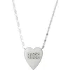Lana Jewelry Boss Heart Necklace In White Gold/diamond