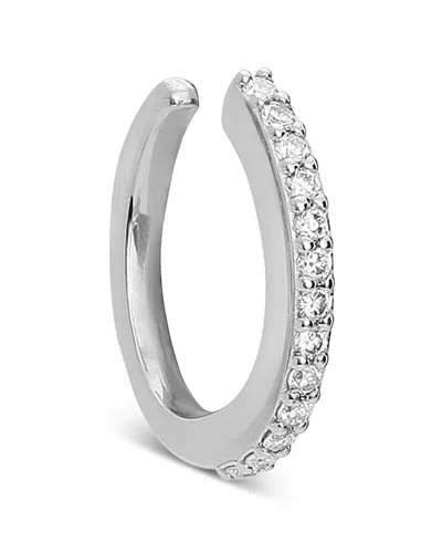 Lana Jewelry Diamond Ear Cuff In 14k Yellow Or White Gold, 0.1 Tcw In Metallic