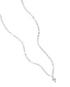Lana Jewelry Diamond Pave Cross Pendant Necklace In 14k Yellow Or White Gold, 0.05 Tcw In Silver