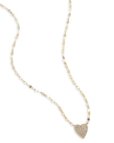 Lana Jewelry Diamond Pave Heart Pendant Necklace In 14k Yellow Gold, 0.33 Tcw
