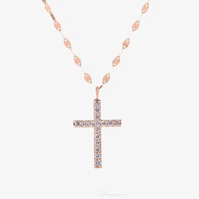 Lana Everyday Diamond Cross Necklace 14k Yellow Gold