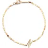 Lana Jewelry Get Personal Diamond Initial Charm Bracelet In Gold