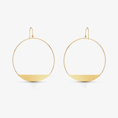 Lana Jewelry Large Eclipse Hoops In Gold