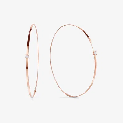 Lana Large Flat Magic Hoops With Diamonds In Gold